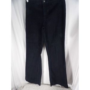 Not Your Daughters Womens Blue Dark Wash High Rise Straight Jeans Size 14W